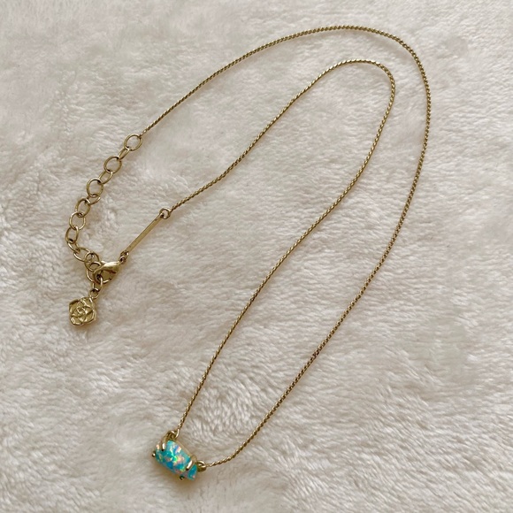 Kendra Scott ‘Jayde’ Necklace w/Kyocera Opal Pendant - Picture 8 of 14
